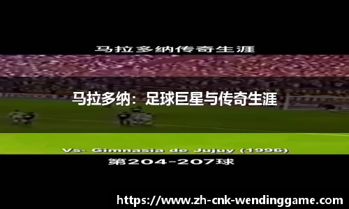 马拉多纳：足球巨星与传奇生涯